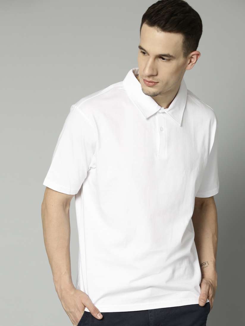 Buy Marks Spencer White Polo Pure Cotton T shirt Tshirts for Men 1404212 Myntra