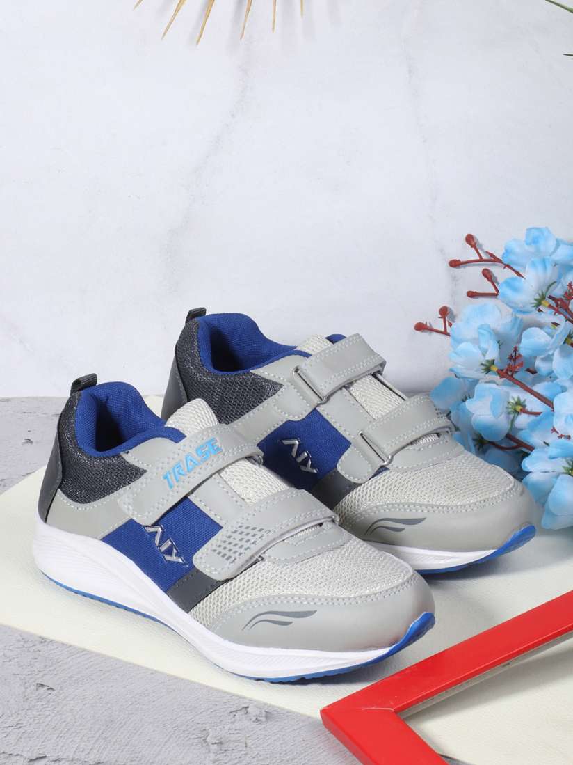 Buy TRASE Boys Grey Blue Running Shoes Sports Shoes for Boys 14049852 Myntra