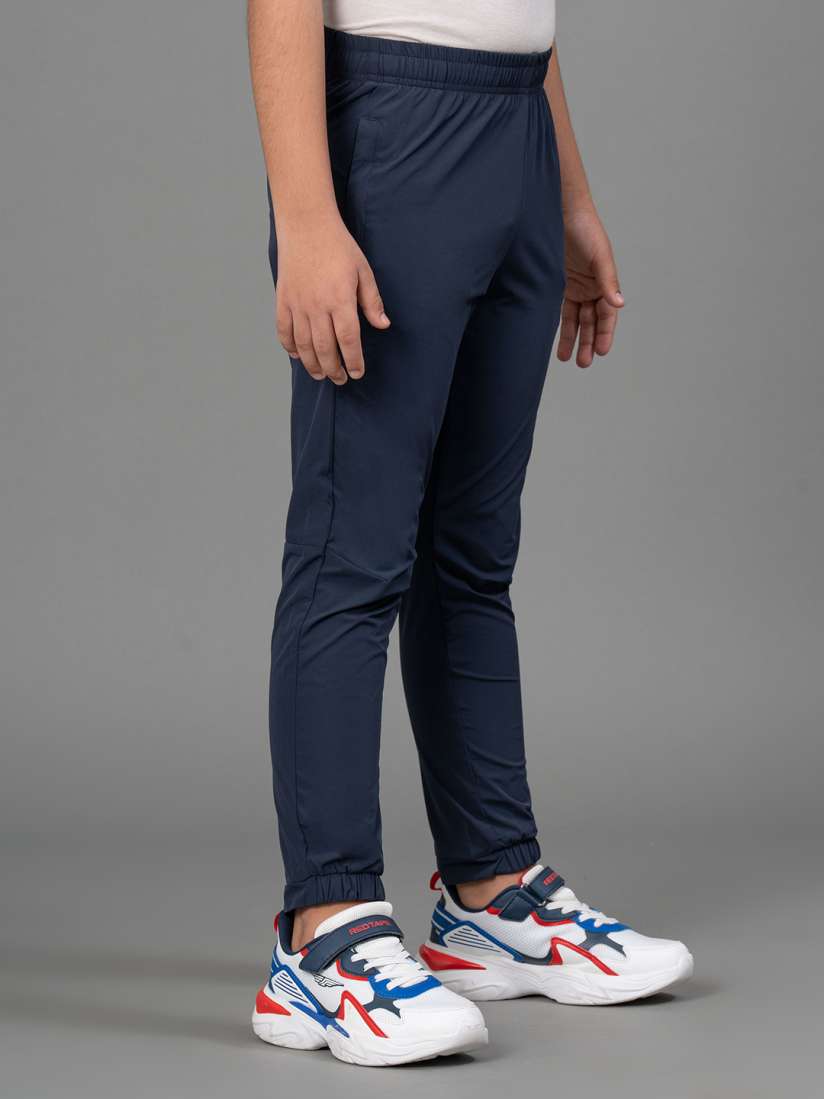 Navy blue and red track pants hot sale