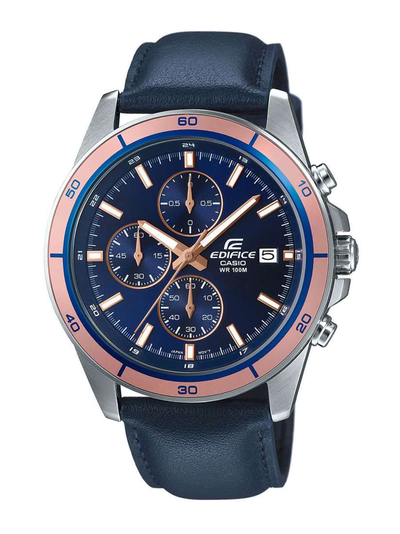 Casio men's watch leather strap best sale