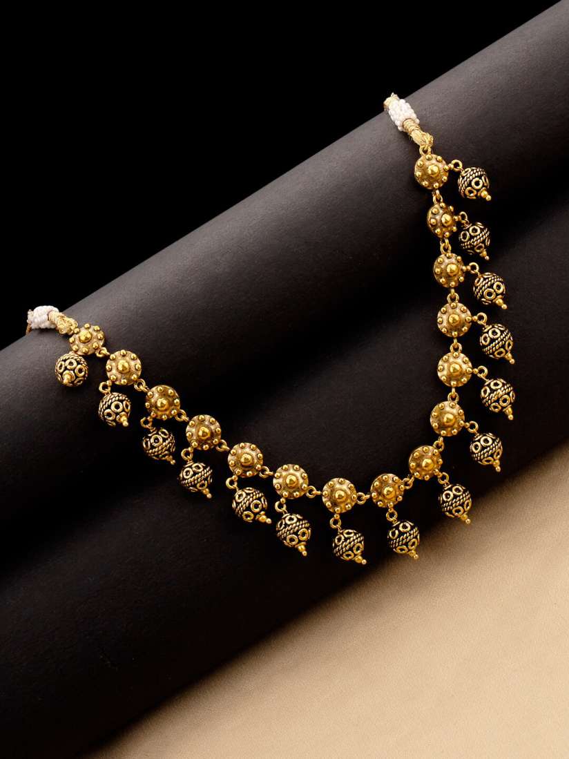 Buy Voylla Gold Toned Brass Gold Plated Oxidised Necklace Necklace and Chains for Women 14056290 Myntra
