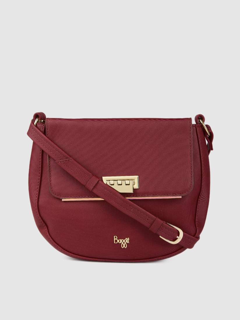 Buy Baggit Red Solid Sling Bag Handbags for Women 14059324 Myntra