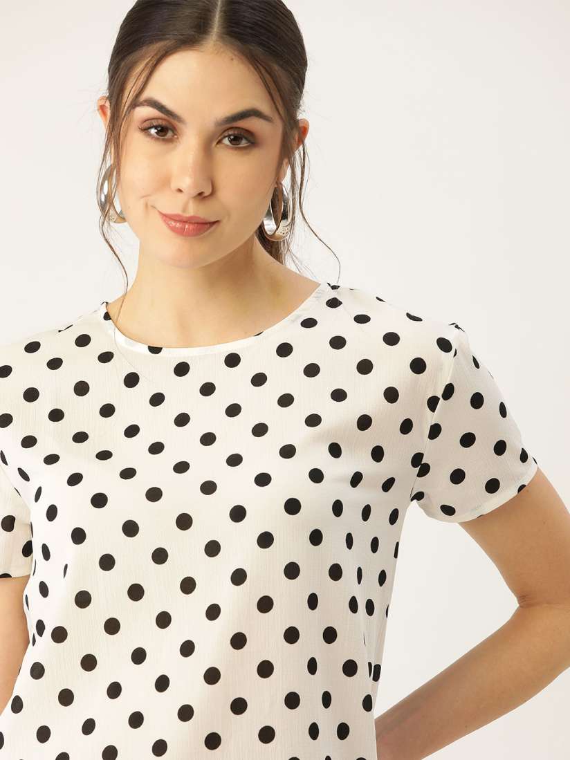 White spotty top outlet