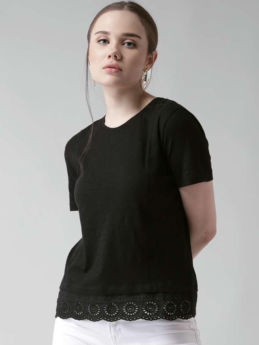 Buy New Look Women Black Regular Top Tops for Women 1406521 Myntra