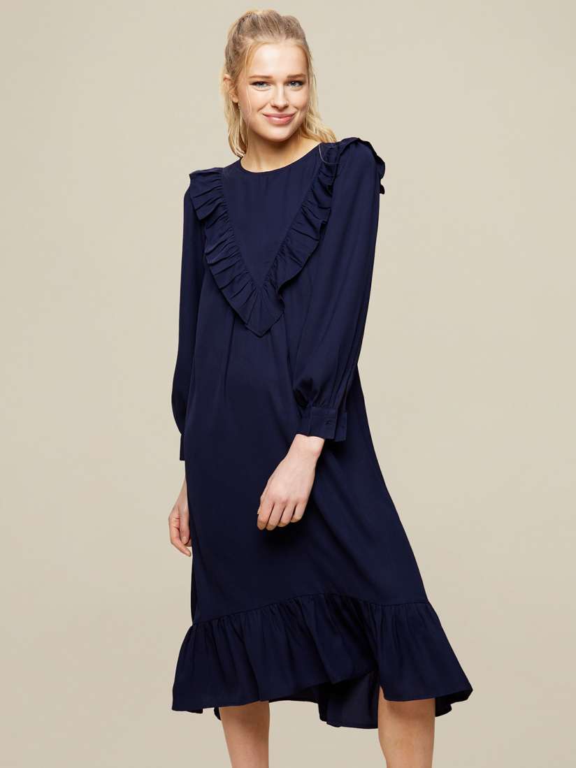 Buy DOROTHY PERKINS Women Navy Blue Solid A Line Dress Dresses for Women 14066502 Myntra
