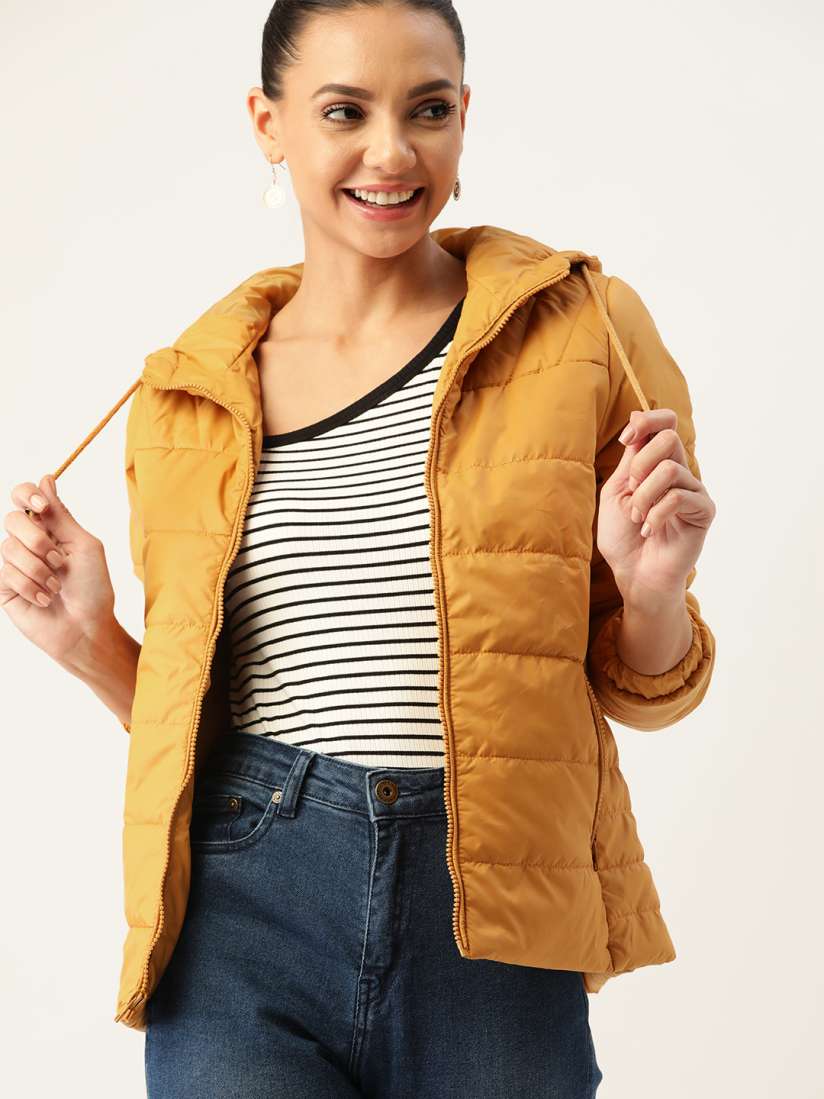 Mustard padded jacket clearance