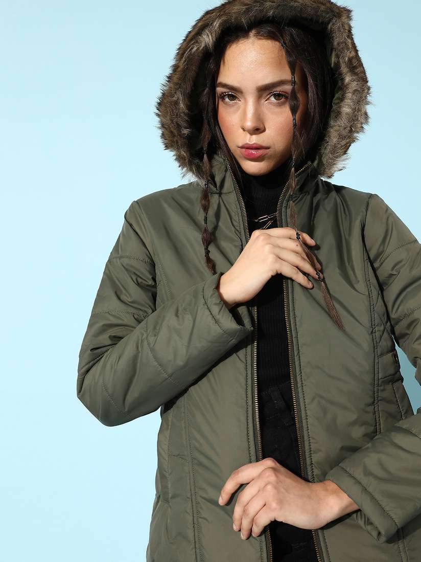 Green Parka Jacket Olive Green Winter Coat Women's Buy