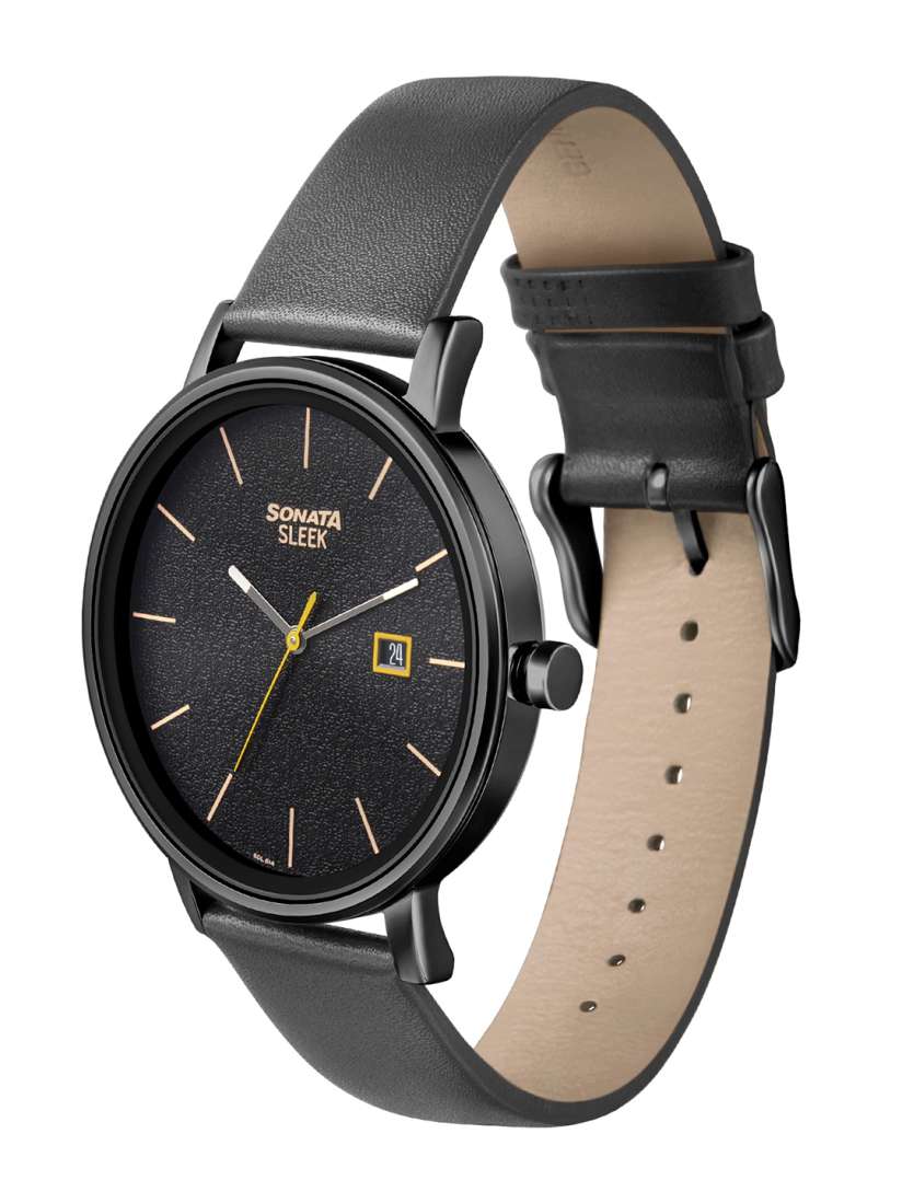 Buy Sonata Men Black Analogue Watch 7131NL04 Watches for Men 14082314 Myntra