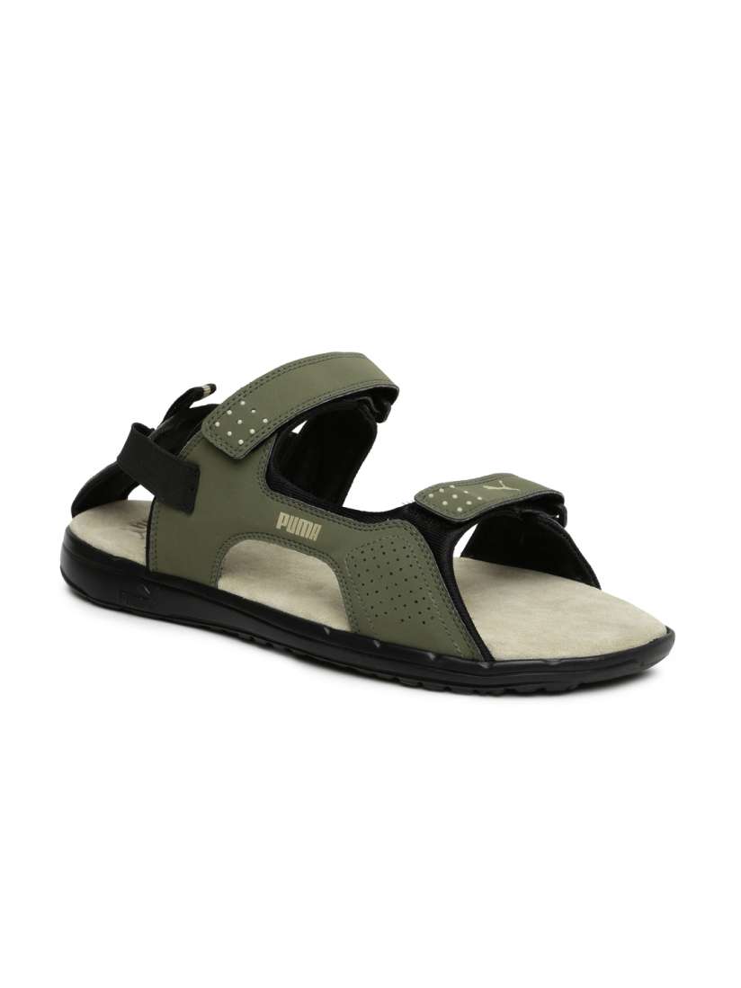 Puma sandals men olive sales
