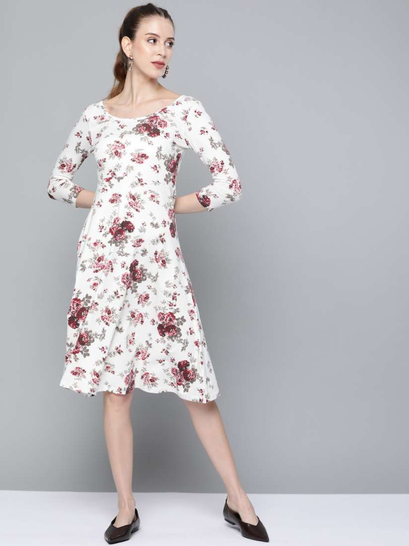 Myntra full length dresses shop