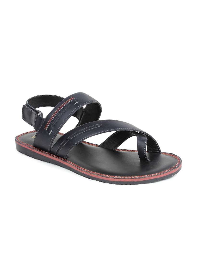 Red tape leather sandals outlet