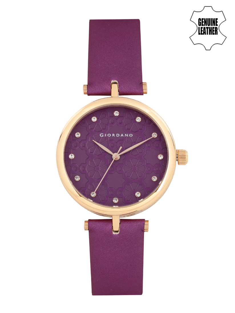 Buy GIORDANO Women Purple Textured Dial Watch 2767 07 Watches for Women 1409809 Myntra