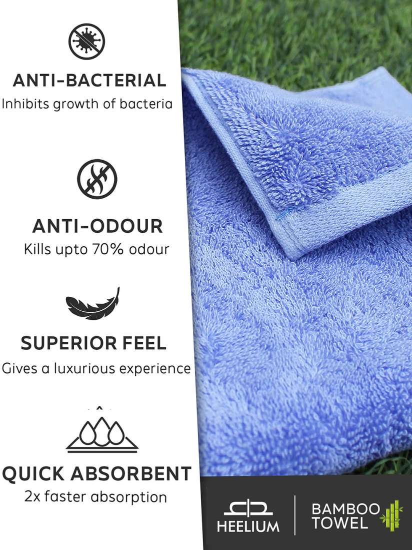 Buy Heelium Iris Unisex Bamboo Super Soft Quick Drying 600 GSM Bath Towel Bath Towels for Unisex 14112470 Myntra