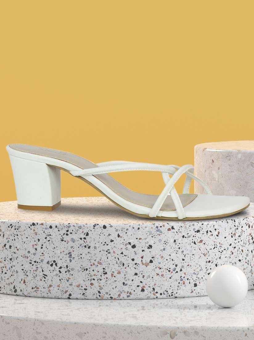 Inc white heels hotsell