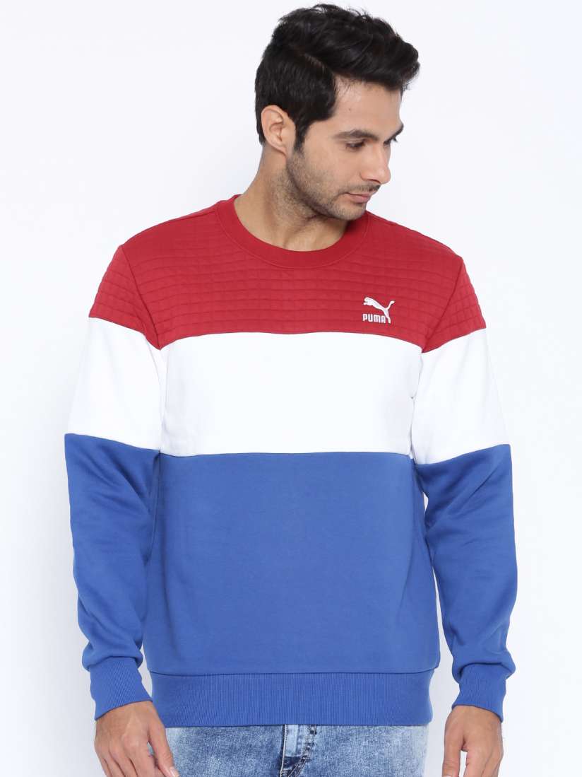 Puma red white and blue sweatshirt new arrivals