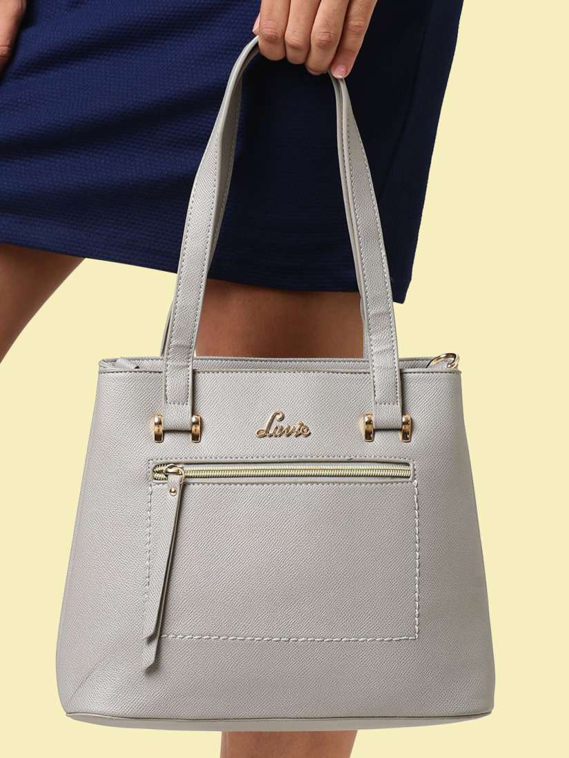 Buy Lavie Chandra Women Grey Medium Satchel Handbag Handbags for Women 14149210 Myntra