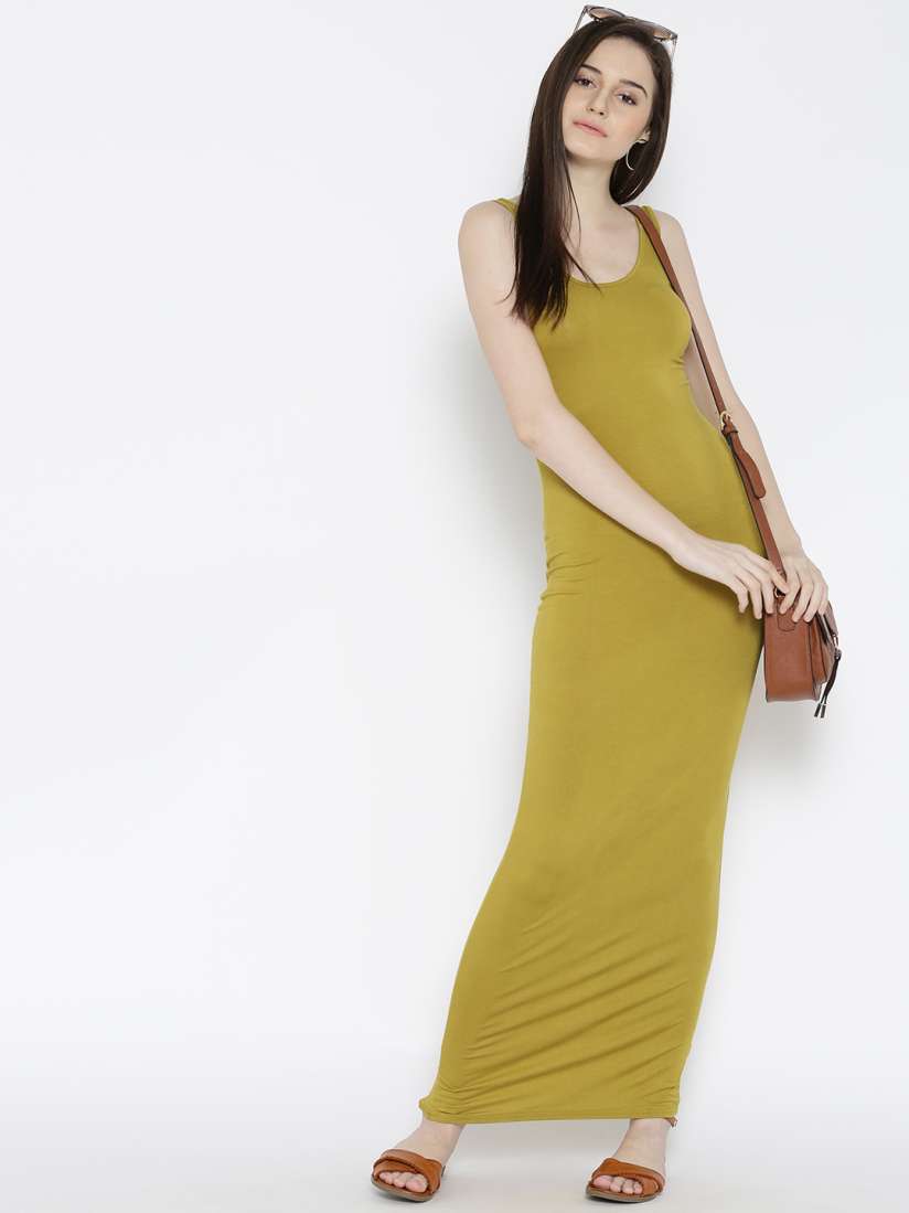 Boohoo green maxi dress on sale
