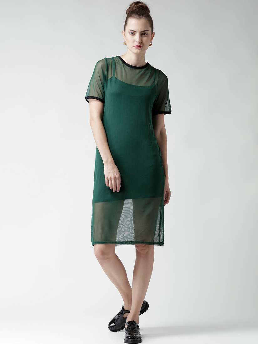 boohoo mesh dress Outlet Online Boohoo Embroidered Mesh Sheer Maxi Dress in Black Lyst