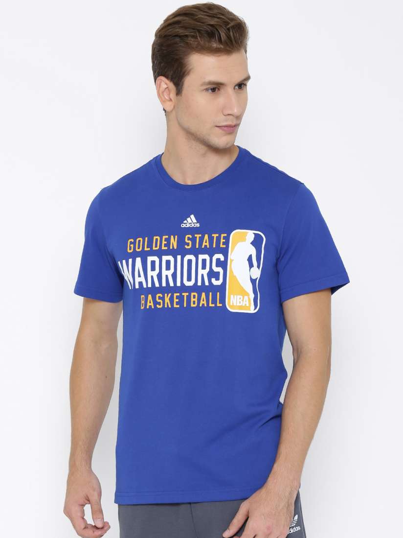 Buy ADIDAS Blue NBA Golden State Warriors 4 Printed Basketball T shirt Tshirts for Men 1415896 Myntra