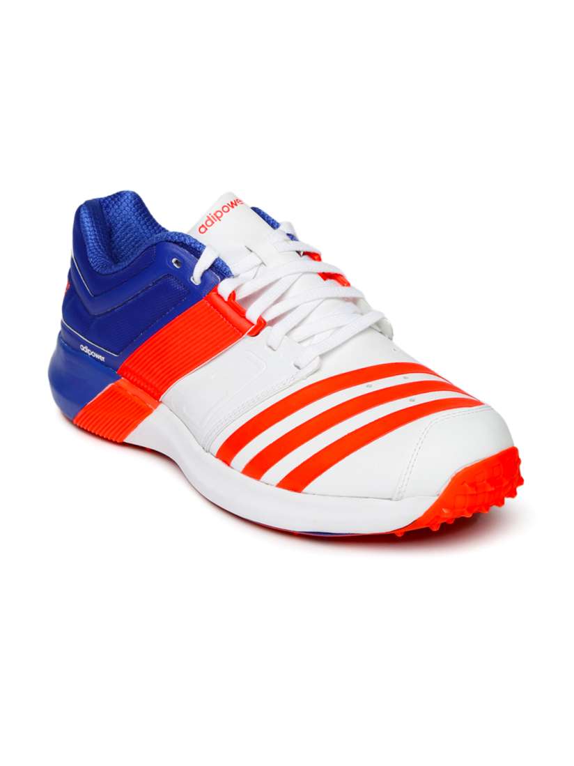 Buy ADIDAS Men White Neon Orange Adipower Vector Cricket Shoes Sports Shoes for Men 1416929 Myntra