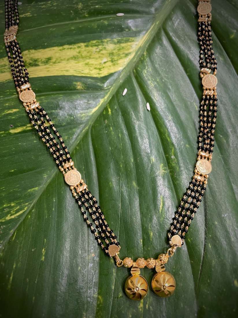 Buy Digital Dress Room Black Gold Plated Beaded Mangalsutra Mangalsutra for Women 14177780 Myntra