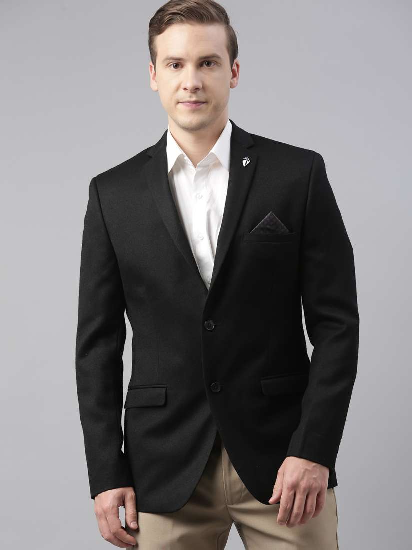 Formal black blazers for mens discount