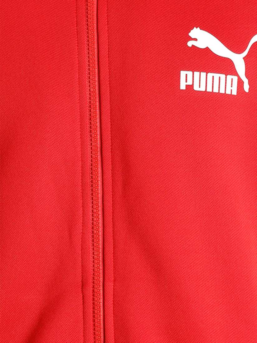 Buy Puma Men Red Solid Iconic T7 Sporty Track Sustainable Jacket Jackets for Men 14180152 Myntra