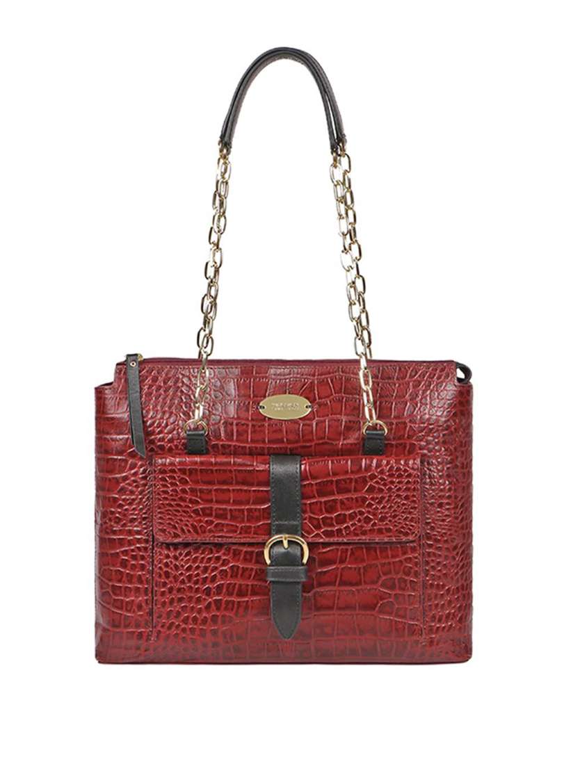 Buy Hidesign Red Textured Leather Shoulder Bag Handbags for Women 14181752 Myntra