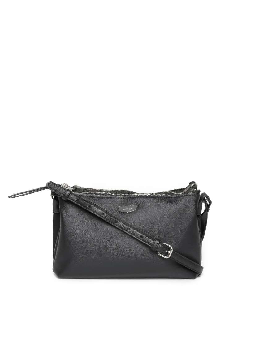Buy Parfois Black Textured Sling Bag Handbags for Women 1418531 Myntra