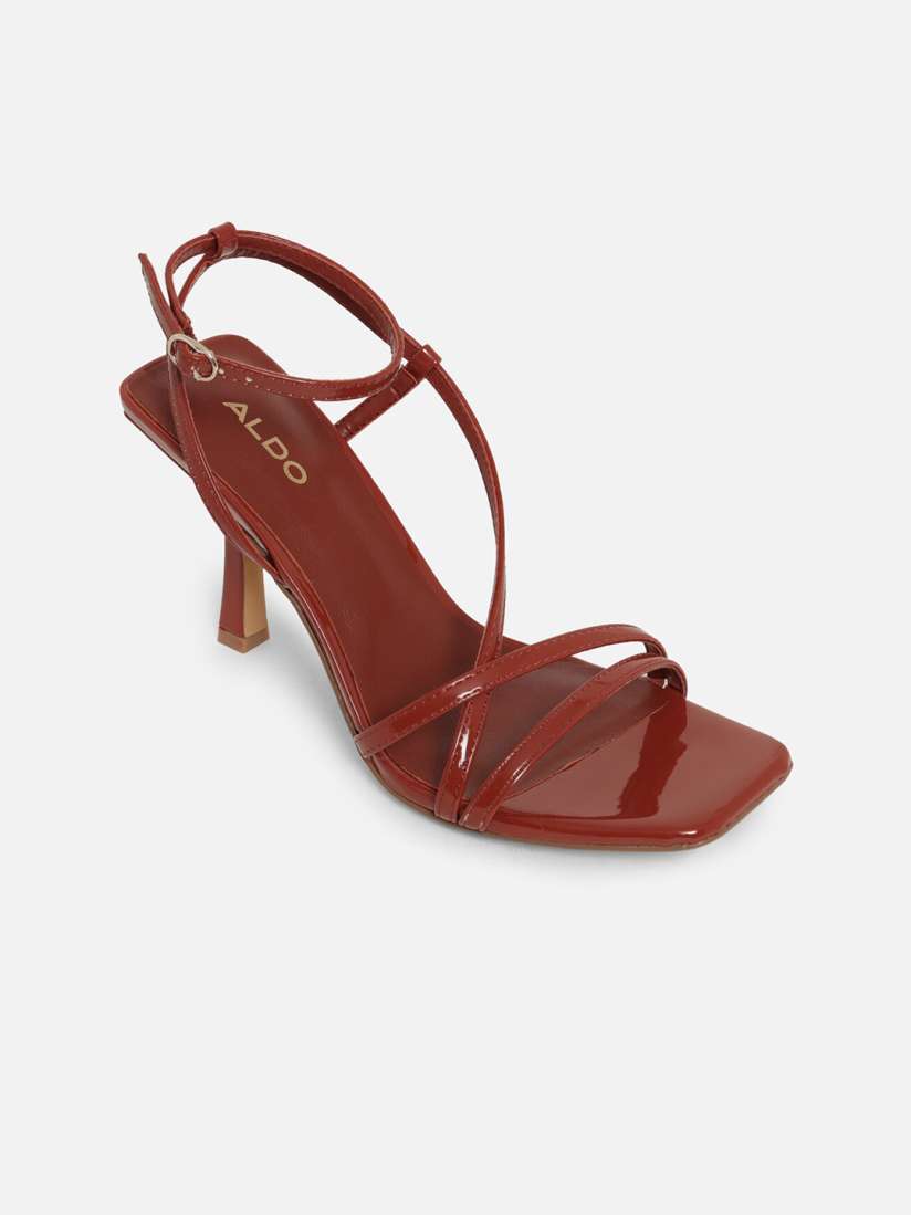 Buy ALDO Women Red Solid Sandals Heels for Women 14195656 Myntra