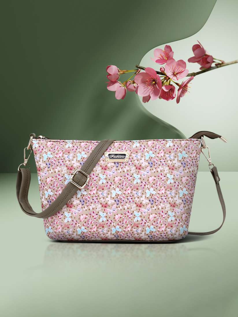 Buy WOMEN MARKS Women Pink Printed Sling Bag Handbags for Women 14206638 Myntra