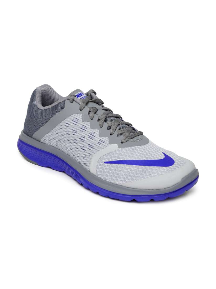 Buy Nike Men Grey FS Lite Run 3 Running Shoes Sports Shoes for Men 1420934 Myntra