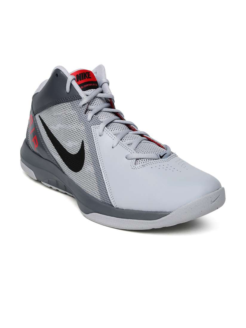 Buy Nike Men Grey Air Overplay IX Mid Top Basketball Shoes Sports Shoes for Men 1420992 Myntra