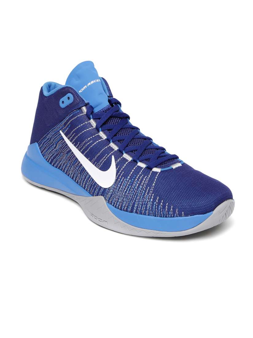 Buy Nike Men Blue Zoom Ascention Basketball Shoes Sports Shoes for Men 1420998 Myntra