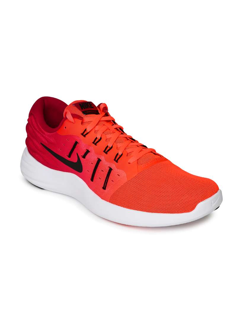Buy Nike Men Neon Orange Maroon Lunarstelos Training Shoes Sports Shoes for Men 1421027 Myntra