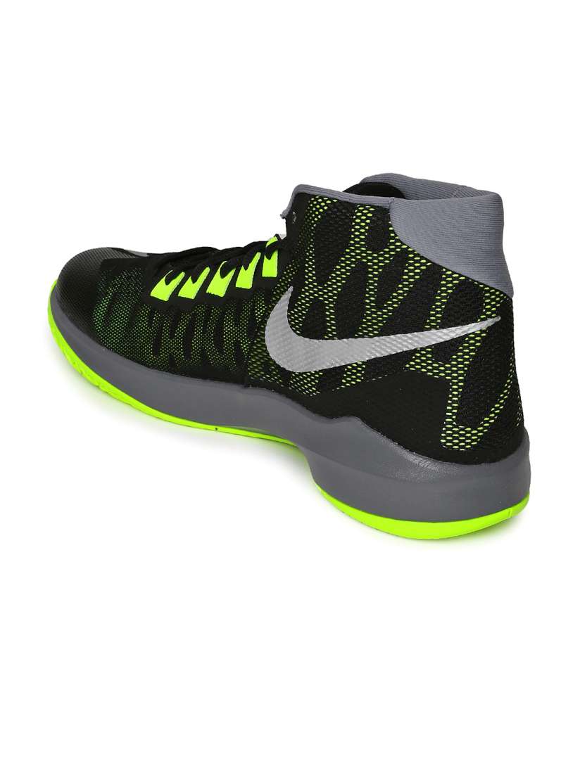 Buy Nike Men Black Neon Green Zoom Devosion Basketball Shoes Sports Shoes for Men 1421028 Myntra