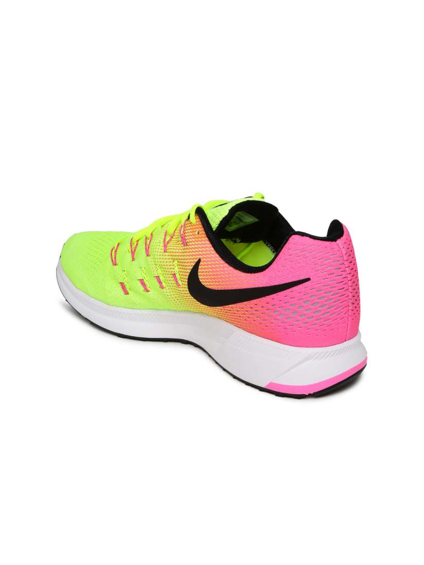 Buy Nike Women Fluorescent Green Pink AIR ZOOM PEGASUS 33 OC Running Shoes Sports Shoes for Women 1421049 Myntra