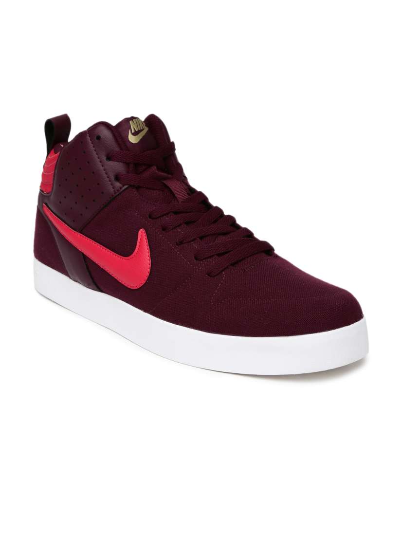 Buy Nike Men Maroon Liteforce III Mid Top Sneakers Casual Shoes for Men 1421240 Myntra