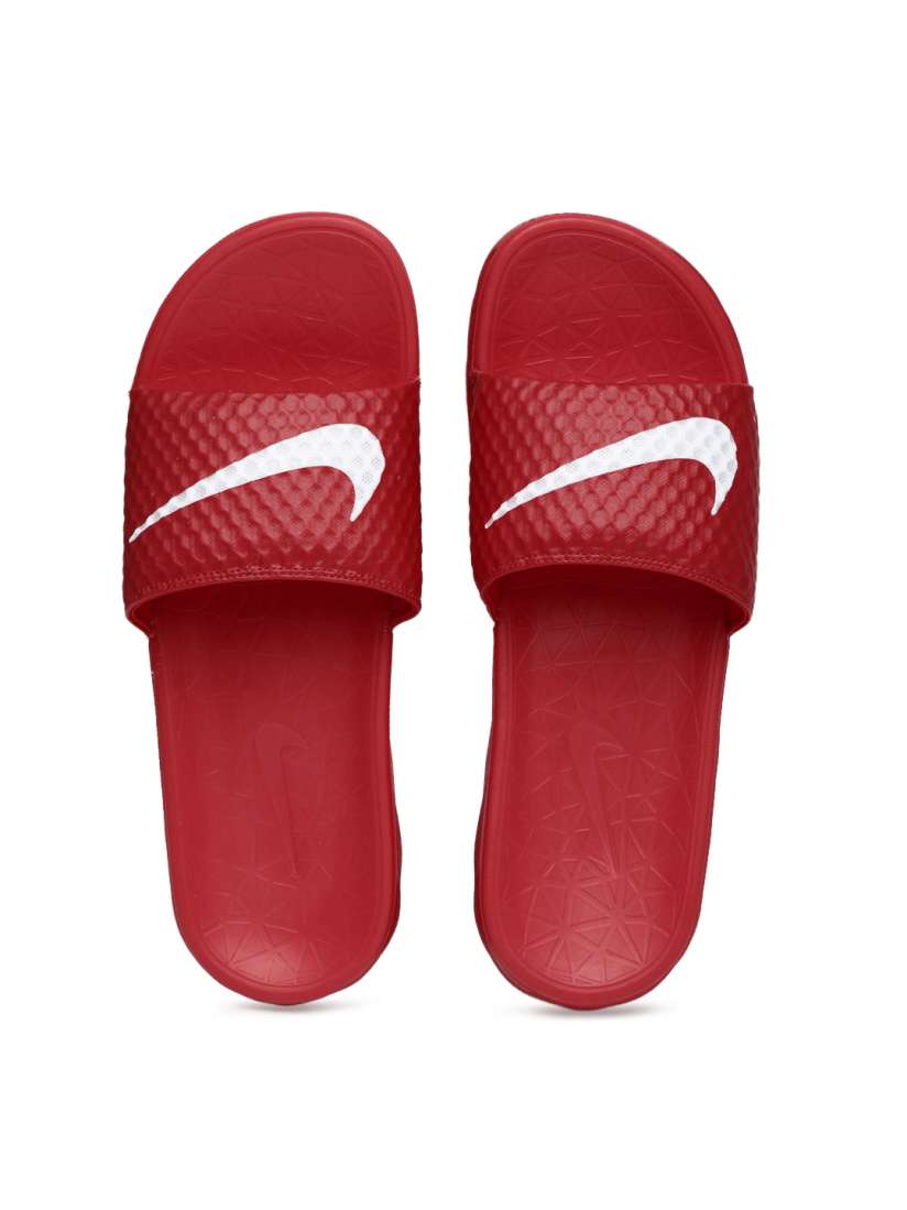 Buy Nike Men Red Benassi SolarSoft Flip Flops Flip Flops for Men 1421321 Myntra