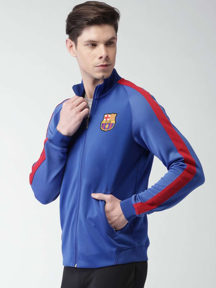 Buy Nike Blue FCB Football Jacket Jackets for Men 1421384 Myntra