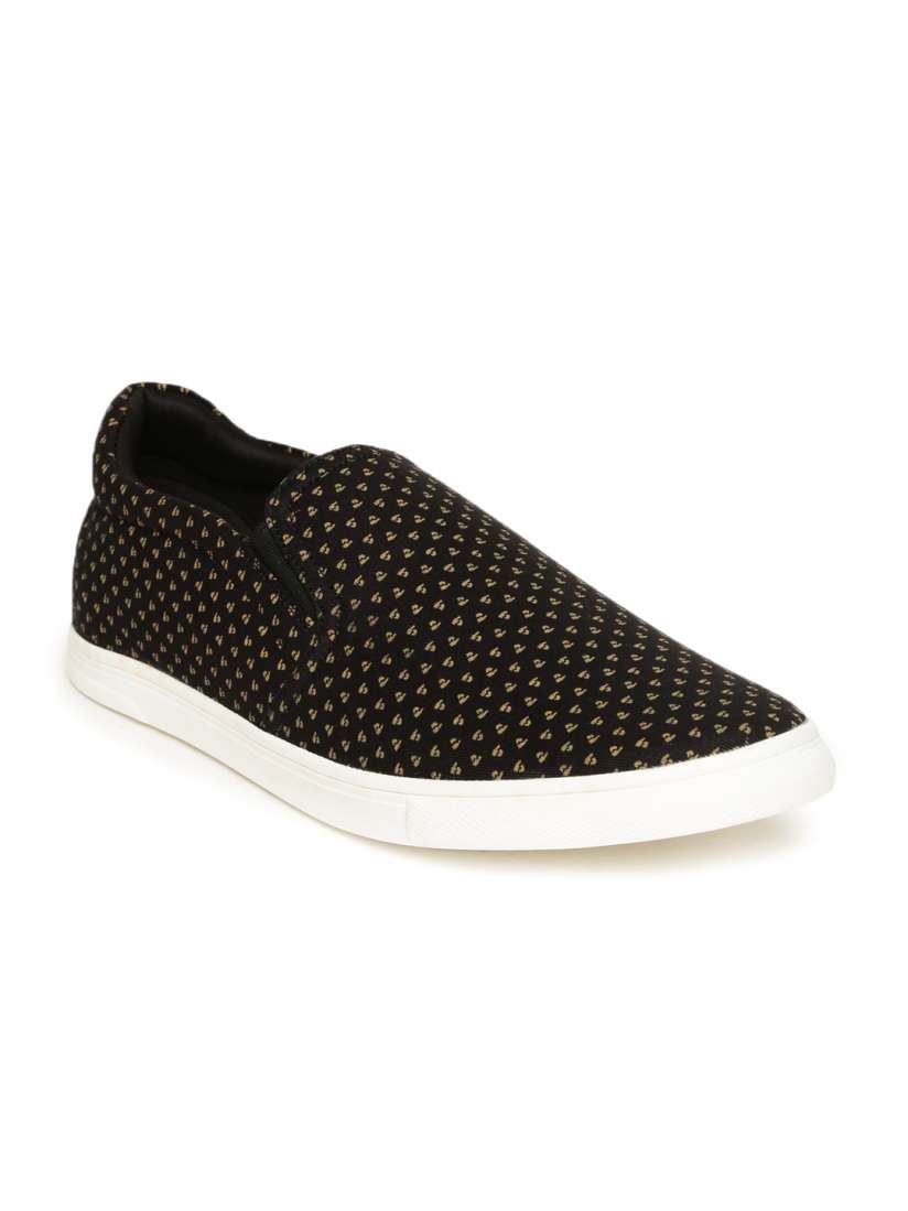 Buy Franco Leone Men Black Printed Slip Ons Casual Shoes for Men 1421885 Myntra