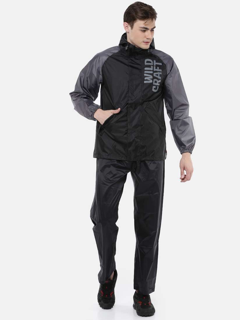 Wildcraft Raincoat With Pant Price Wildcraft Men Black And Grey