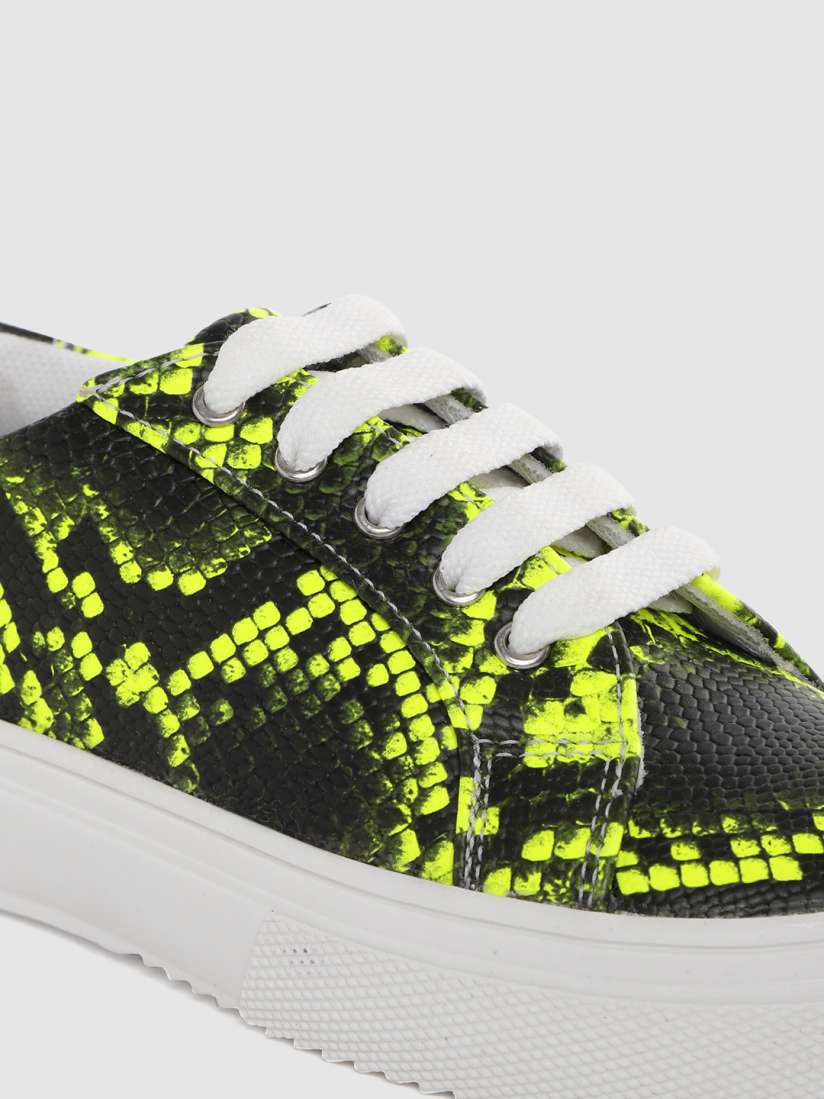 Neon green snakeskin shoes new arrivals