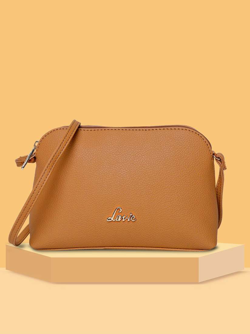Buy Lavie Taffy Tan Brown Structured Sling Bag Handbags for Women 14226188 Myntra