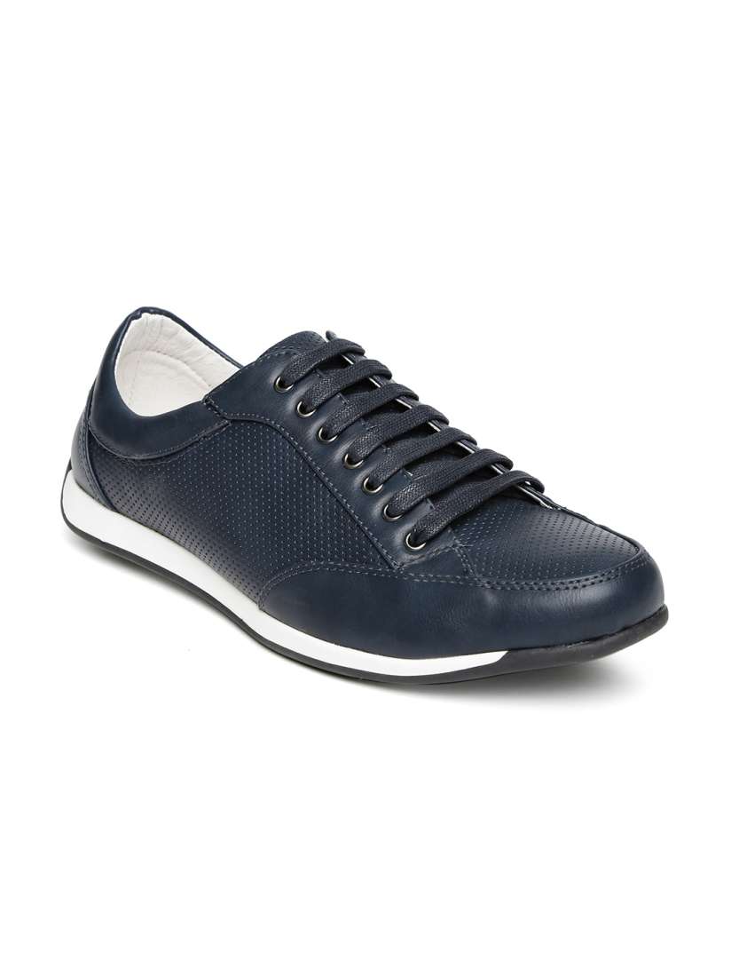 Buy Tresmode Men Navy Perforated Jamaica Sneakers Casual Shoes for Men 1423114 Myntra