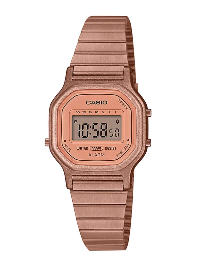 Buy CASIO Vintage LA 11WR 5ADF Rose Gold Digital Dial Rose Gold Stainless Steel Band D217 Watches for Unisex 14235606 Myntra