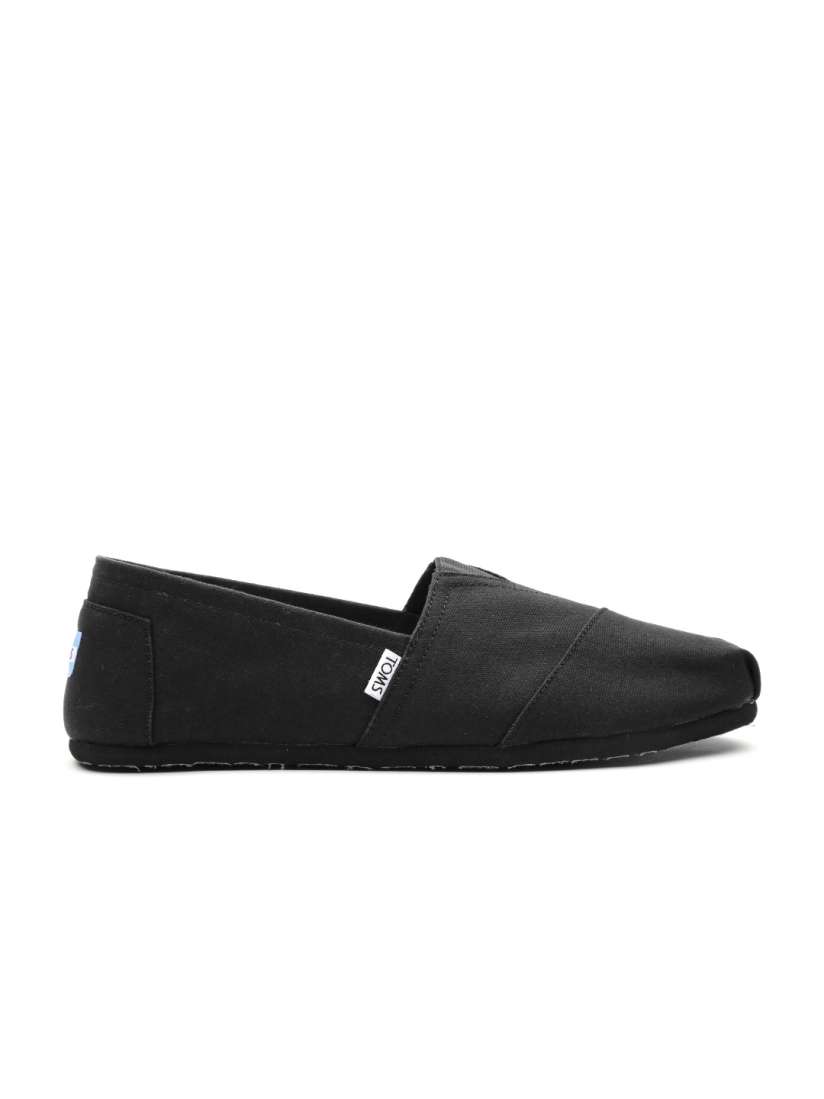 Buy TOMS Men Black Canvas Slip Ons Casual Shoes for Men 1423645 Myntra
