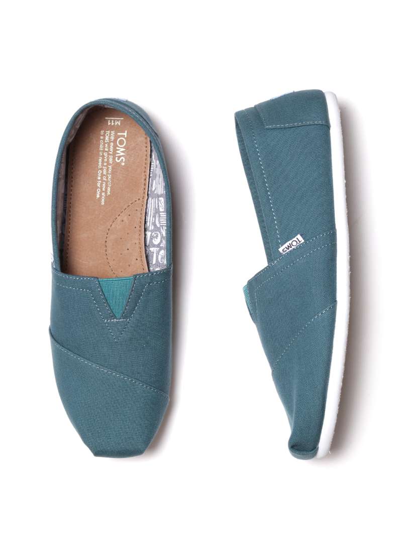 Teal toms shoes clearance