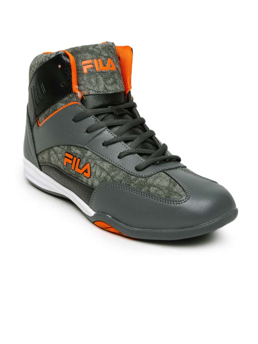 Buy FILA Men Grey Manfredo High Top Sneakers Casual Shoes for Men 1424967 Myntra
