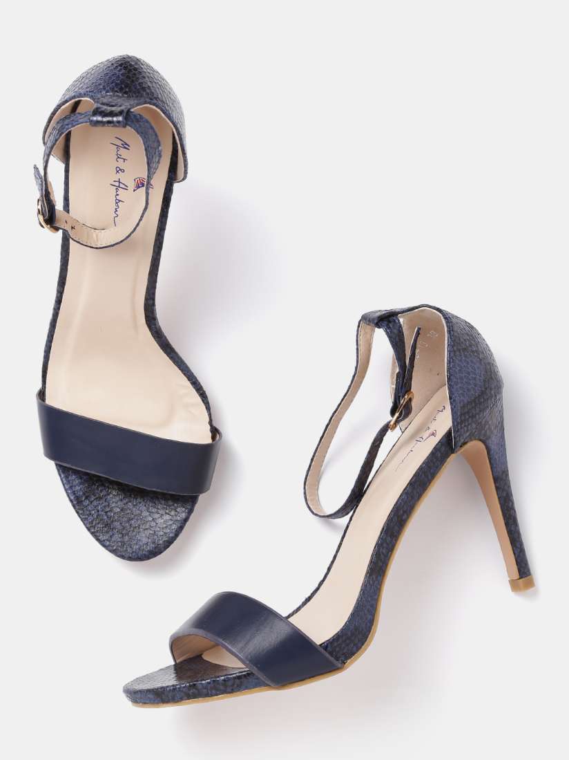 Navy snakeskin heels online
